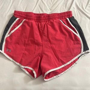Pink & Gray Under Armour Shorts